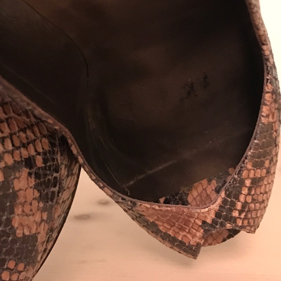 Stuart Weitzman "Snakeskin" Heels - Picture 3 of 4